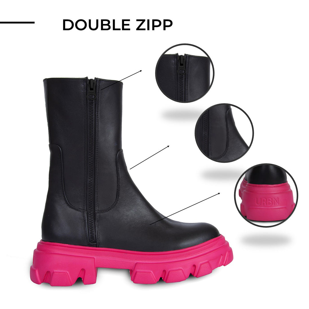 DOUBLE ZIP BOOTS