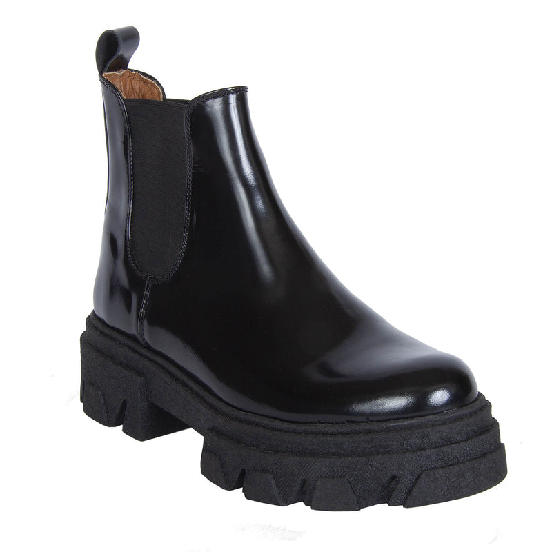 CHELSEA SHINNY BLACK – URBNKICKS - Main Image