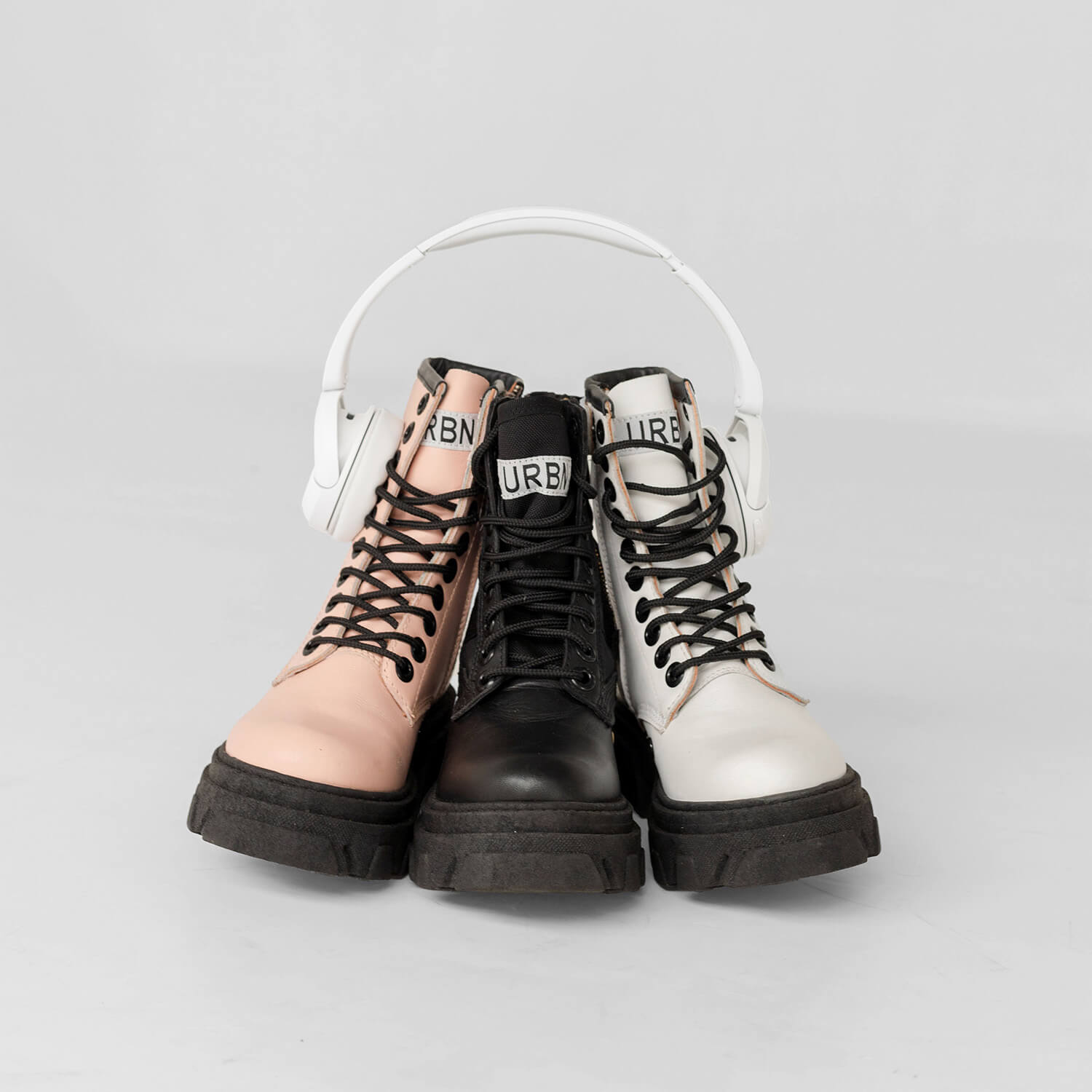 Combat Boots White
