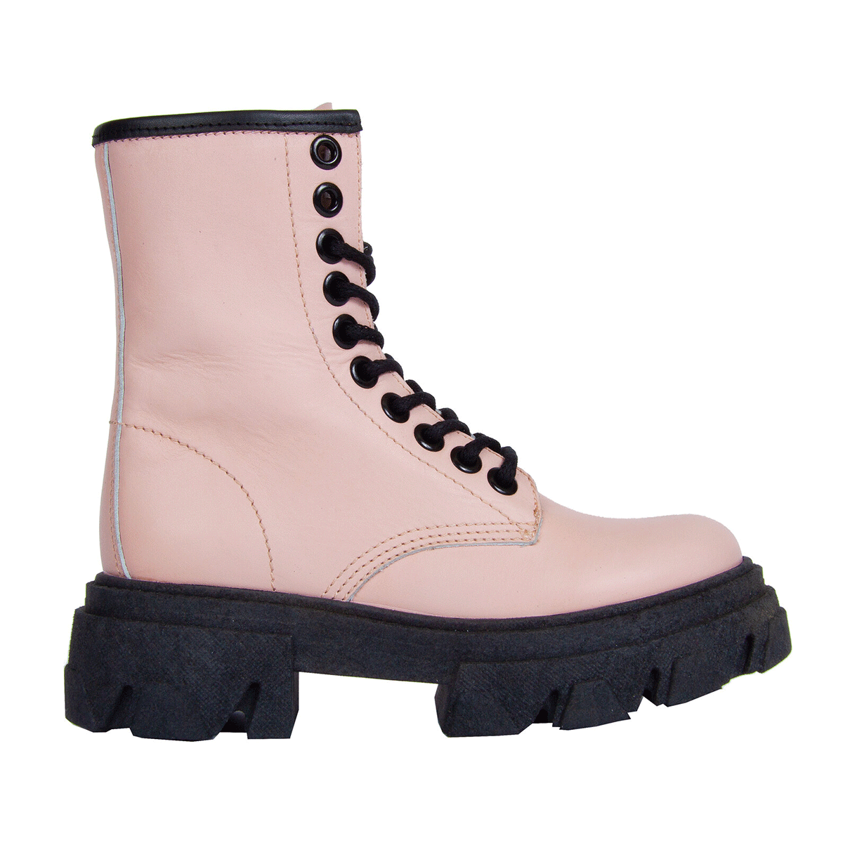 Light pink 2025 combat boots